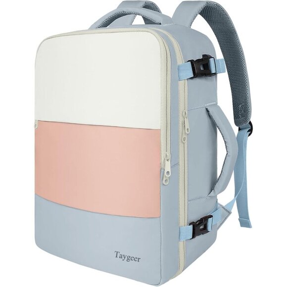 Handbags - Travel Princess Pink Backpack for Women Carry On Laptop Bag USB Port TSA Pouch